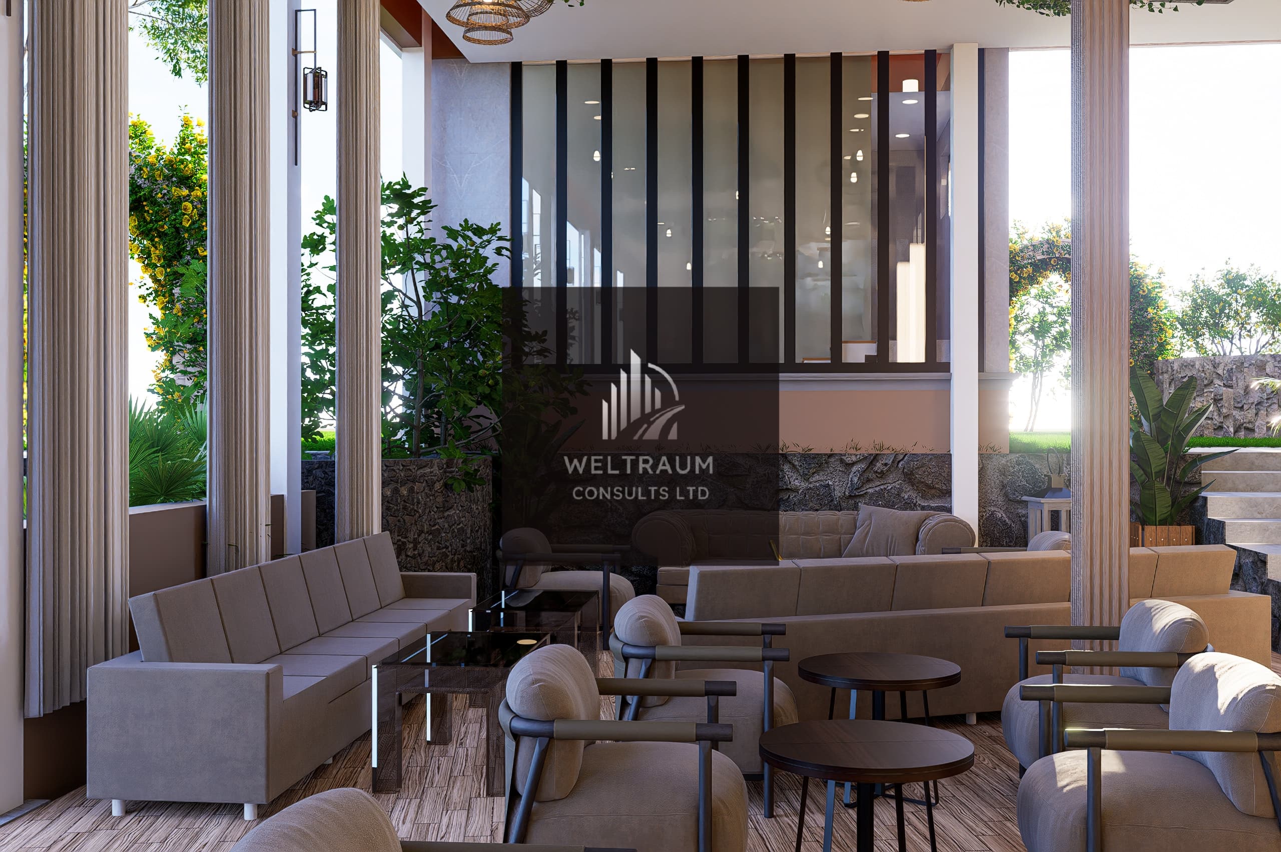 Interior Lounge the whole picture render 11