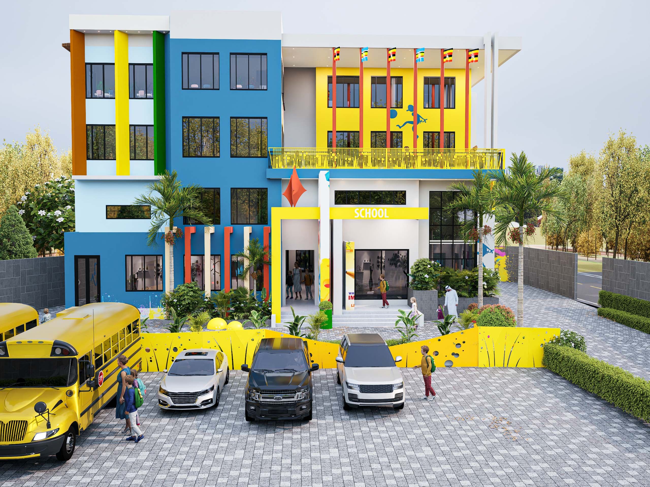 Kigo Toddler Town School arrival render 2